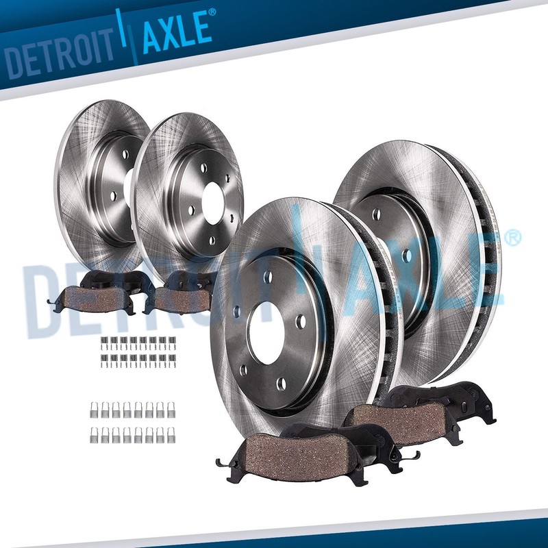 Front Rear Disc Rotors Brake Pads for Chrysler Concorde LHS 300M Dodge Intrepid