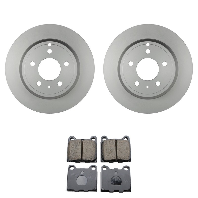 Bosch QuietCast Rear Rotors Akebono EURO Ceramic Disc Brake Pad Kit For 850 C70