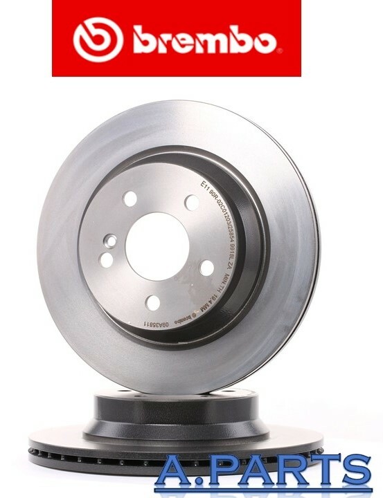 Brembo 2x brake discs ø300 mm rear Mercedes-Benz C218 C219 X218 W211 W212 X204