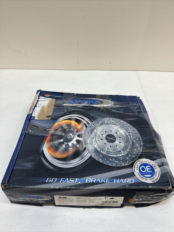 SHW Fits 05-09 Volkswagen Touareg 3.2L/4.2L w/330mm Rotors Right Front Smooth Mo gallery