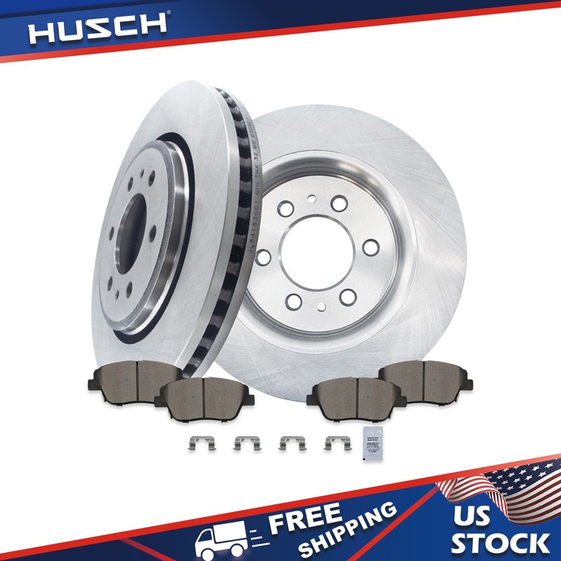 Ceramic Front Brake Rotors & Pads Kit for Hyundai Sonata