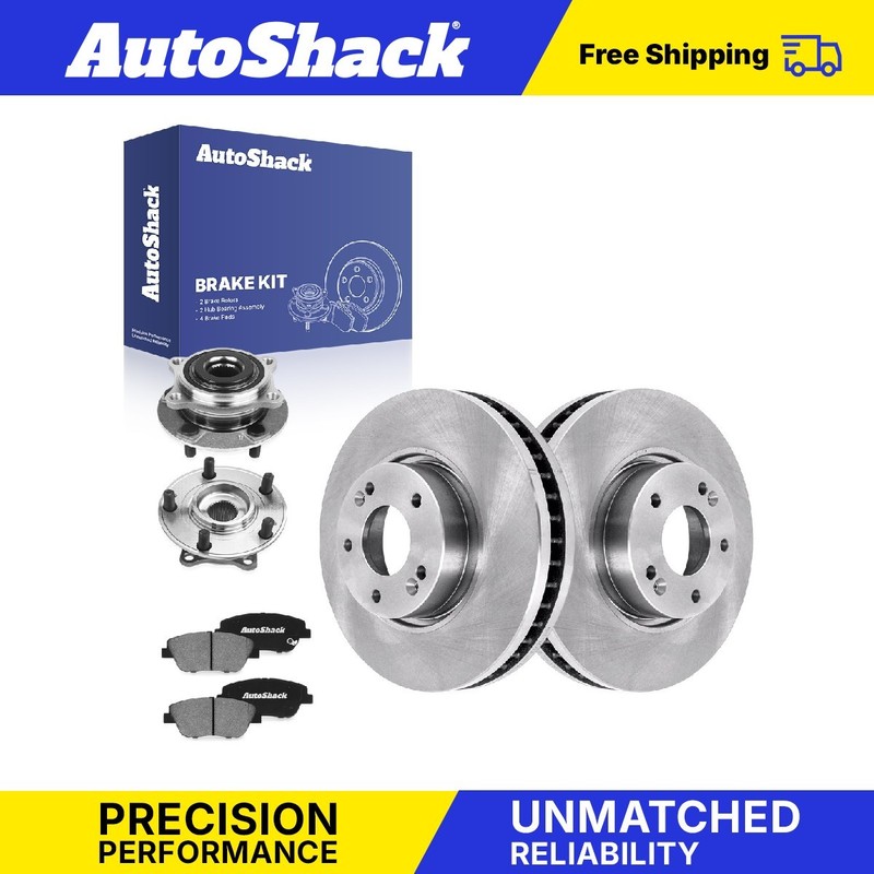 Front Brake Rotors Ceramic Pads Hubs for Hyundai, Sonata 2015, FWD L4 2.4L