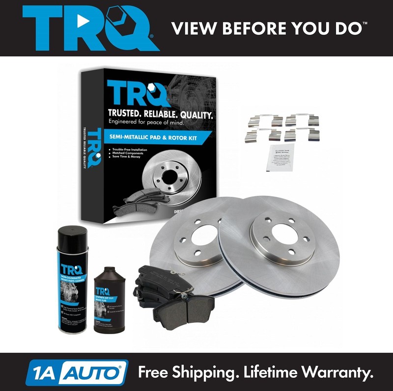 TRQ Front Brake Pads & Rotor Kit For 2001-2010 Chrysler PT Cruiser