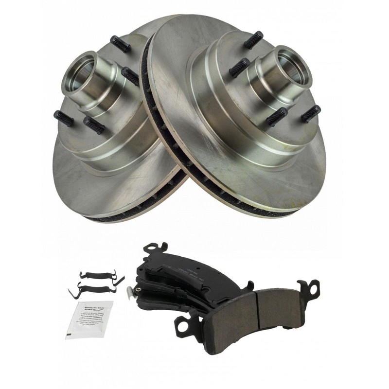 TRQ Front Premium Posi Ceramic Disc Brake Pad & Rotor Kit for GM gallery