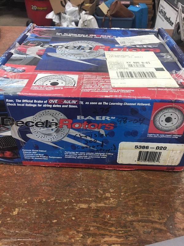 Baer Drilled Slotted Brake Rotors Front Intrepid Lhs 300m Concorde 05386-020