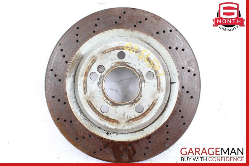 03-12 Mercedes R230 SL500 SL550 Front Left & Right Brake Rotors Disc Set of 2 gallery