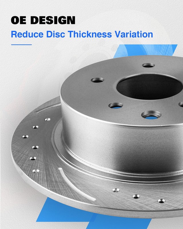 Front Rear Drilled Brake Rotors Ceramic Pads for Toyota Camry Avalon Lexus ES350 gallery