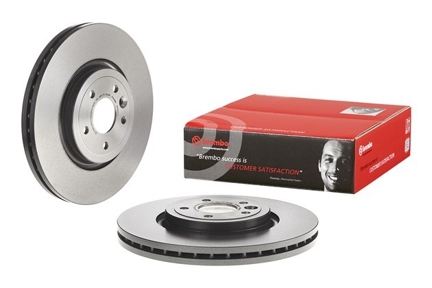 Brembo 09D06311C02 Brake Rotor Vented Wheel Bolt Pattern 5 X 4.25 Inch Single