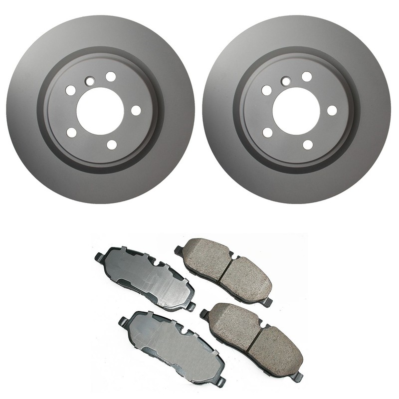 Hella Front Rotors Low-Met Disc Brake Pad Kit For Land Rover Range Rover 2006-09