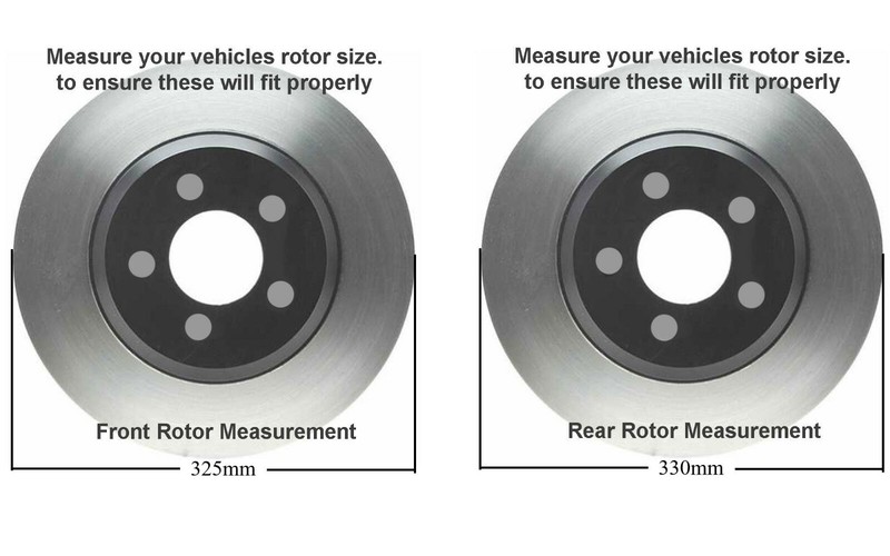 Front & Rear Rotors + Brake Pads for Chevy Silverado GMC Sierra 2500HD 3500 HD gallery