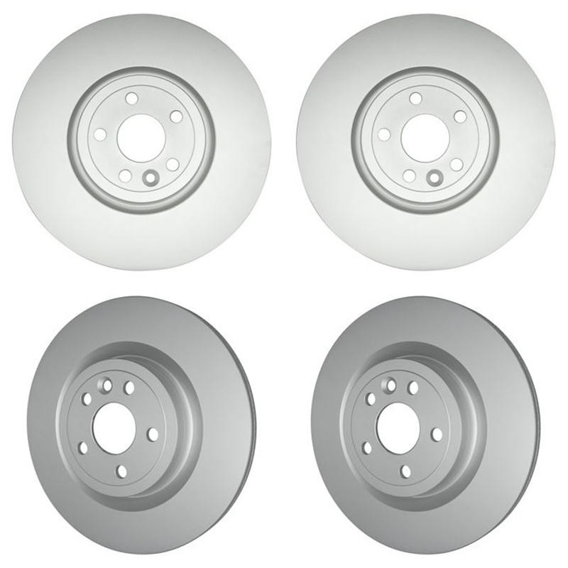 Hella Front350mm Rear 325mm Brake Vented Rotors Kit For I-Pace Range Rover Velar