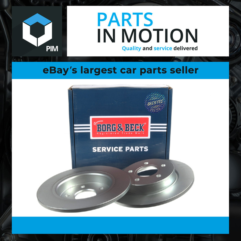 2x Brake Discs Pair Solid Rear 270mm BBD5241 Borg & Beck Set 1704765 1934070 New