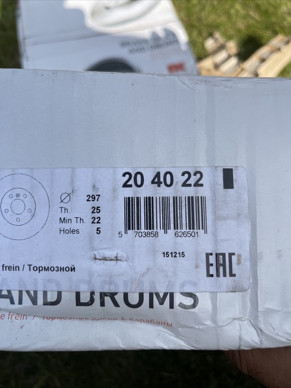 NK 43881 Single Front Brake Disc Fits Land Rover Discovery II OE SDB000380 gallery