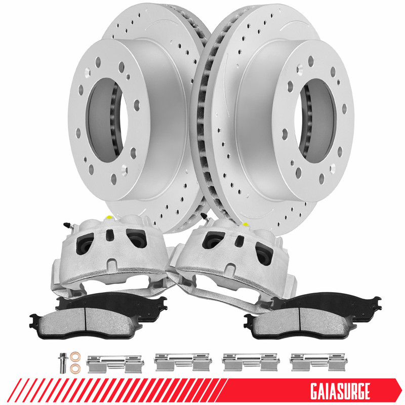 Front Brake Rotor Calipers Pads for GMC Chevy Silverado Sierra 2500 3500 HD