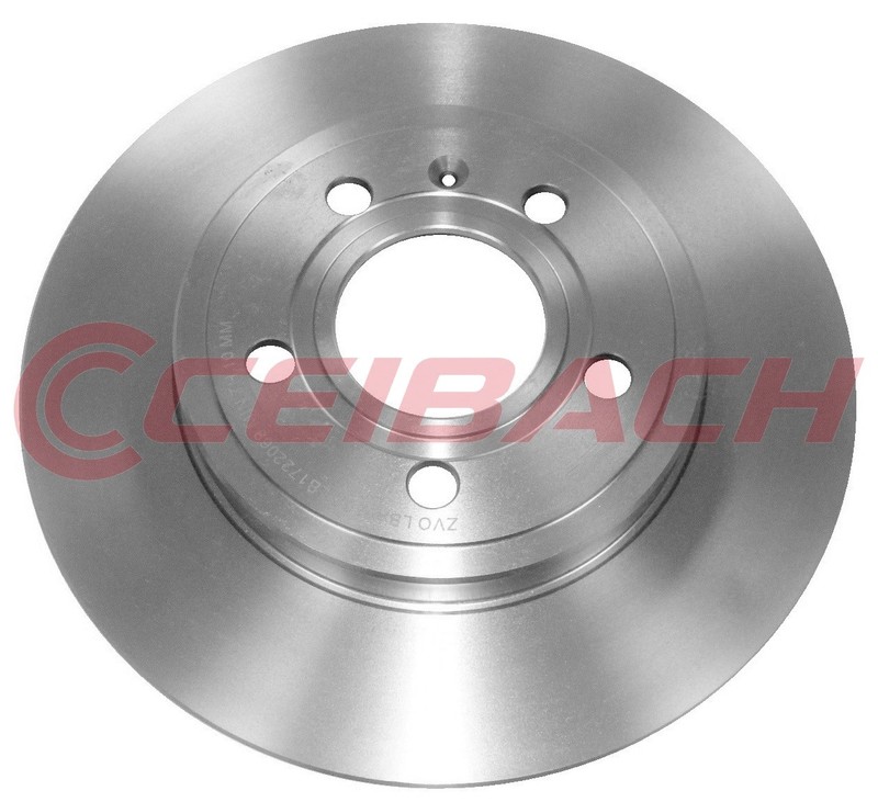 2x Ceibach Rear Brake Discs Pair 288mm Solid Fits Audi Seat A4 Exeo 8E0615601M