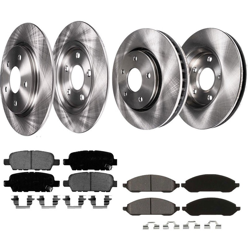 For Chevrolet Impala Impala Limited Brake Rotors with Brake Pads Front Rear gallery