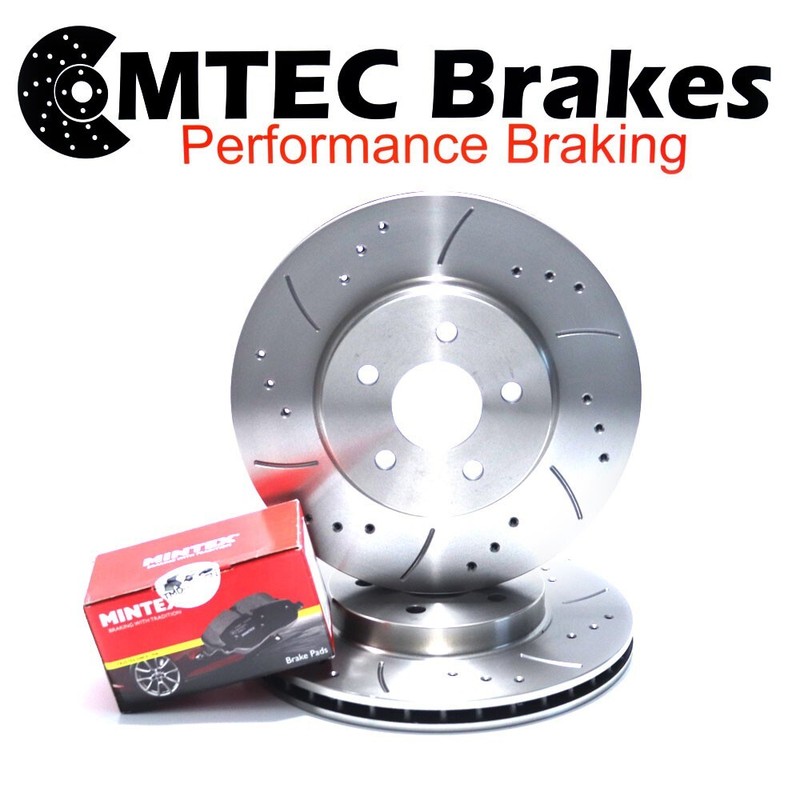 Renault Megane Renaultsport 2.0T 06-09 Front Left Right Brake Discs Drilled