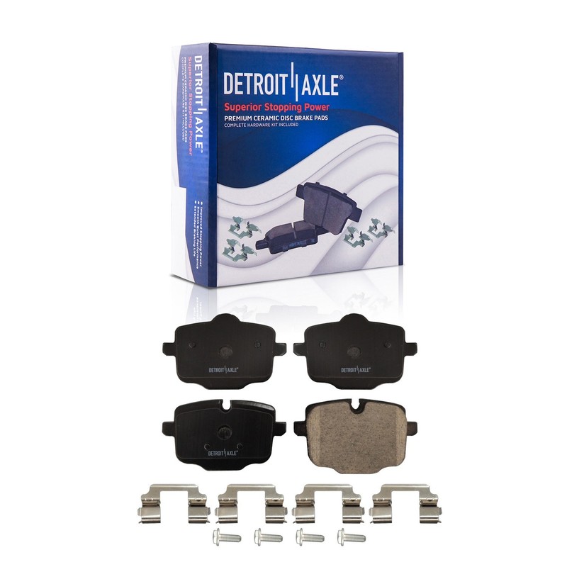 Front and Rear Disc Brake Rotors Ceramic Brake Pads Kit for 2018 - 2022 BMW X3 gallery