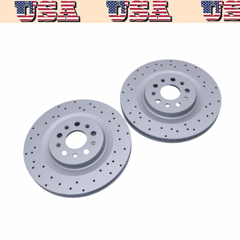 2X Floating Rear Discs 670035019 Fits Maserati Ghibli Quattroporte 17-21