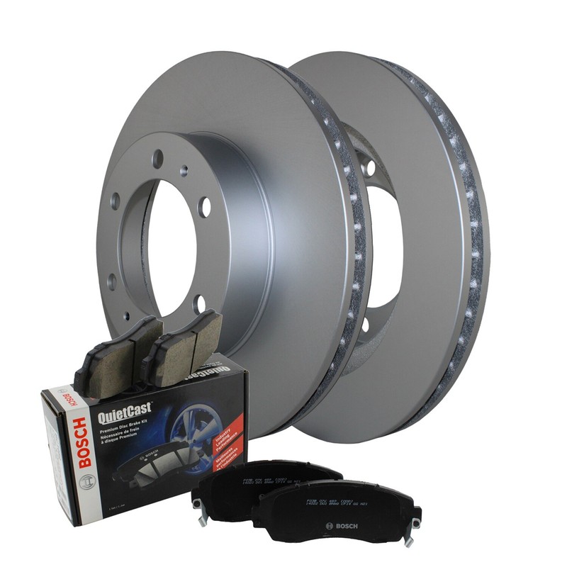 Front Brake Kit 319mm Rotors & Bosch Semi-Met Pads For 4Runner FJ Cruiser Tacoma