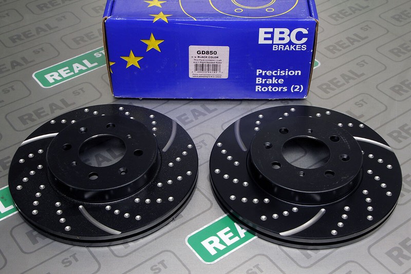EBC GD Slotted Rotors 10.3 inch Front Integra GS-R LS 90-01 1.8L Civic Si 99-00