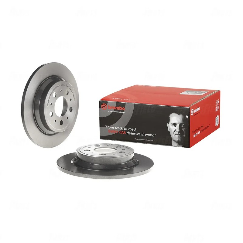 1 Set Rear Brembo UV Coated Disc Rotors+NAO Pads for Volvo XC70 295 00-09 288mm gallery