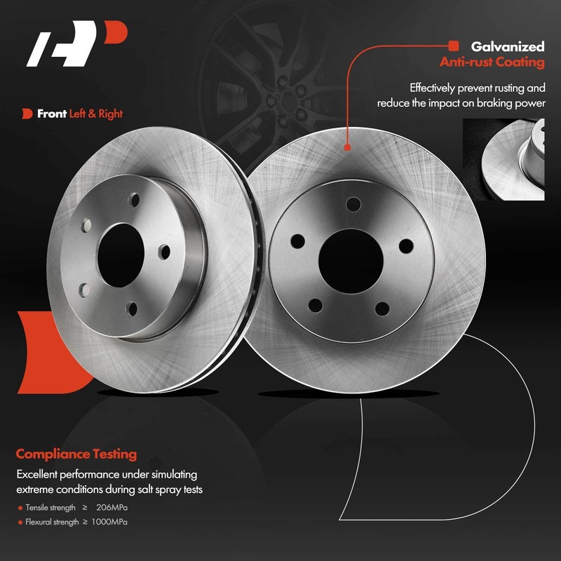 A-Premium Front Disc Brake Rotor & Pads & Hub Bearing for Jeep Grand Cherokee gallery