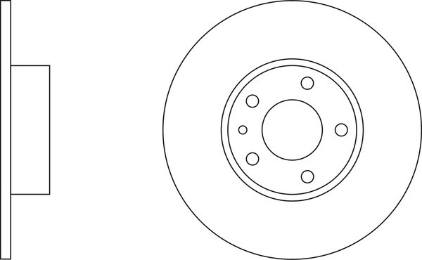 2x Apec Blue Rear Brake Discs 251mm Fits Alfa Romeo Lancia 147 156 164 Thema