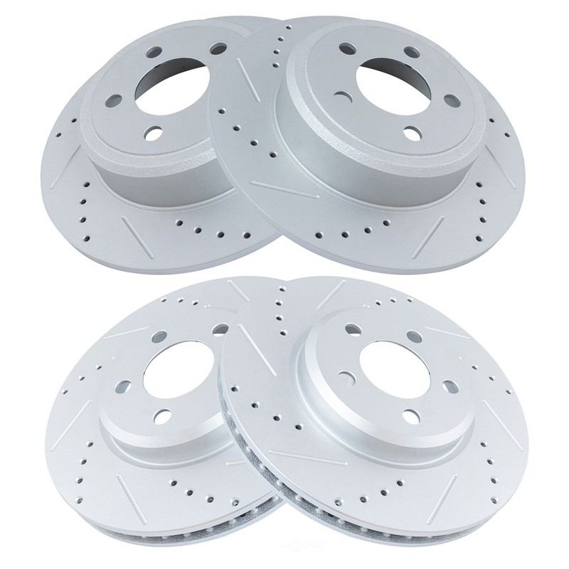 Disc Brake Rotor Set-Performance Performance Brake Rotor 4 Piece Set TRQ