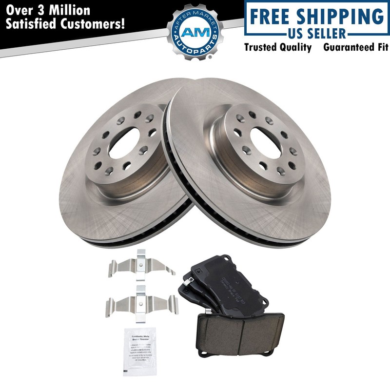 Front Brake Pad & Rotor Kit Fits 14-18 Cadillac