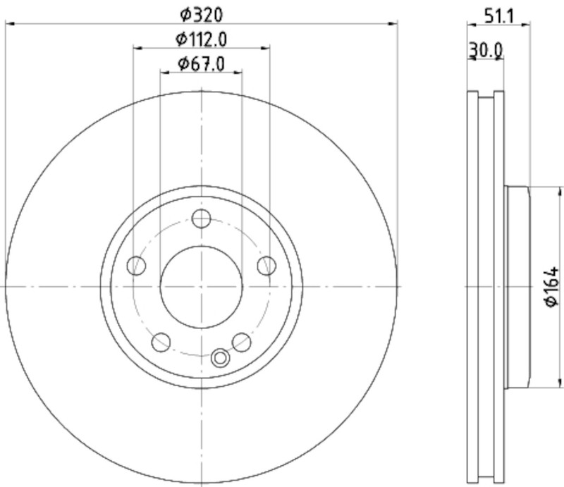 Pagid Front Disc Brake Rotor for GLA250, QX30, CLA250 (355119702) gallery