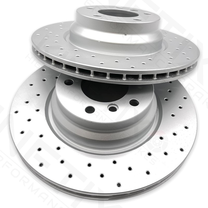 FOR BMW 325i M SPORT E90 E91 E92 E93 FRONT DRILLED BRAKE DISCS BREMBO PADS 330mm gallery