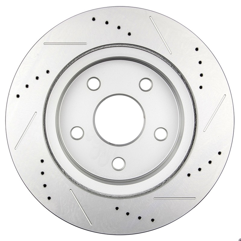 Front 2x Brake Rotor 4x Ceramic Pad Drill Slot For Dodge Ram 1500 Chrysler Aspen gallery