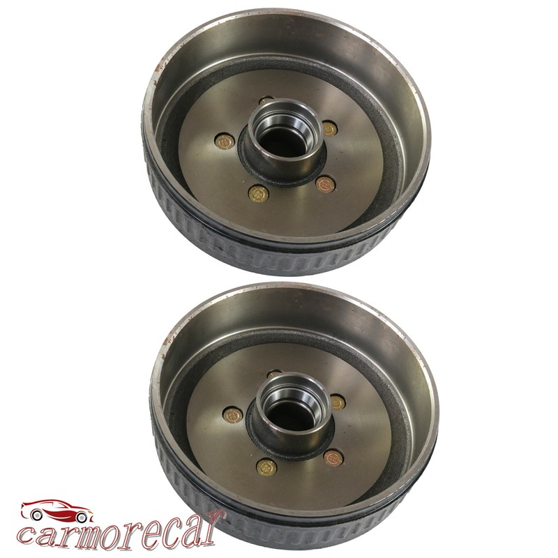 New 5 on 5" Complete Kit Trailer Electric Brakes Hub Drums For 3500 lb Axle gallery