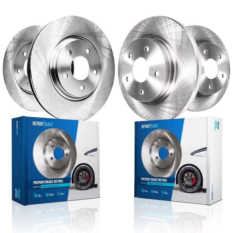 5-Lug Front & Rear Rotors for 2006-2016 Hyundai Sonata
