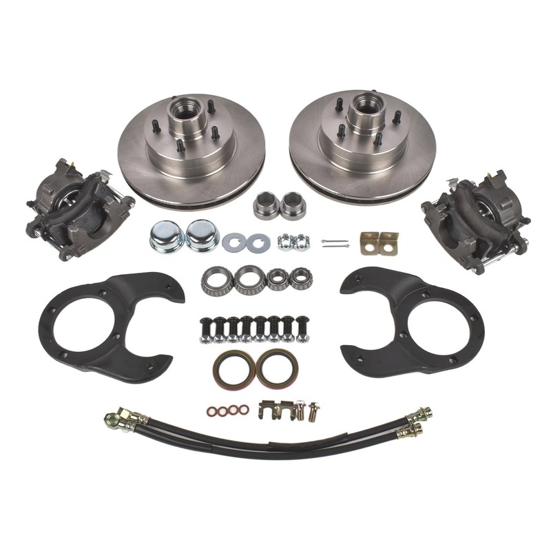 Disc Brake Kit 5 on 4-1/2 for Ford 1937-48 with Rotors & Calipers & Pads Set