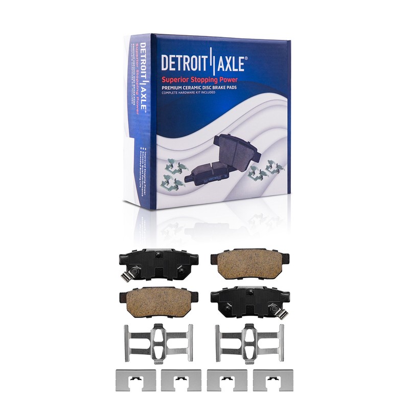4-Lug Front & Rear Brake Pads Rotors for 1993-2001 Acura Integra gallery
