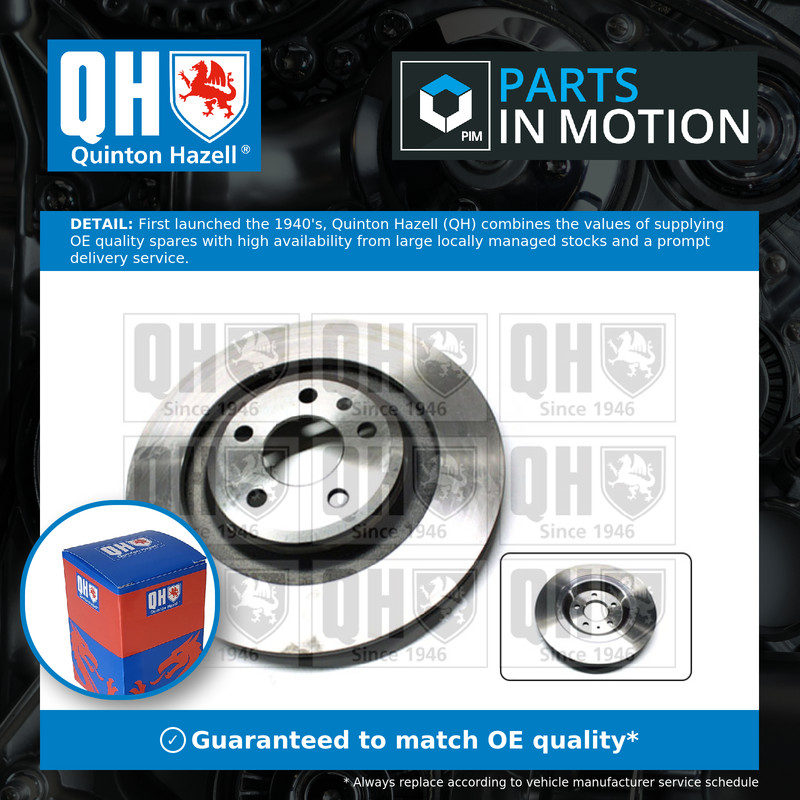 2x Brake Discs Pair Vented fits AUDI SQ5 8RB, FY 3.0 Rear 2013 on 330mm Set QH