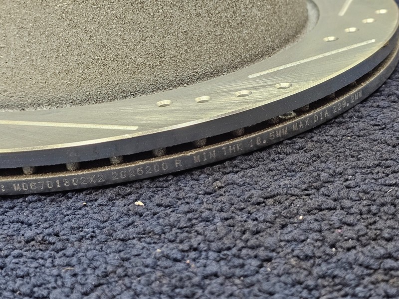 MOSTPLUS Brake Disc Rotor M06701302X2 2025200 R Min THK 18.5mm Max Dia 229.2mm gallery