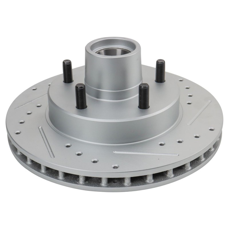 Performance Brake Rotor Drilled Slotted Coated & Ceramic Pad Front Kit gallery