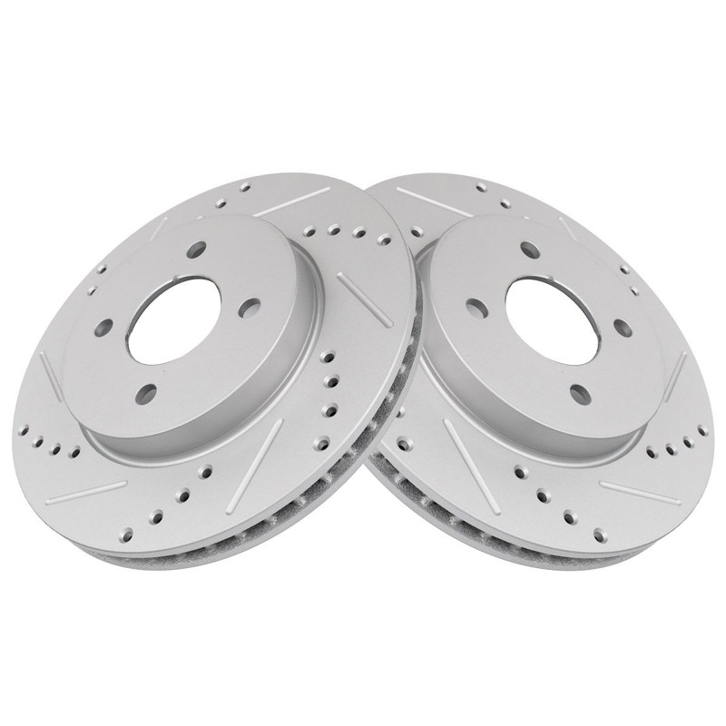 TRQ Front Brake Rotors Set For 2012-2019 Nissan Versa 2014-2019 Versa Note gallery