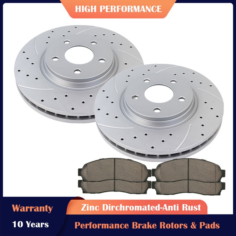 Front Brakes and Rotors Brake Pads for Chevy Malibu Cobalt G5 G6 Saturn Aura Kit