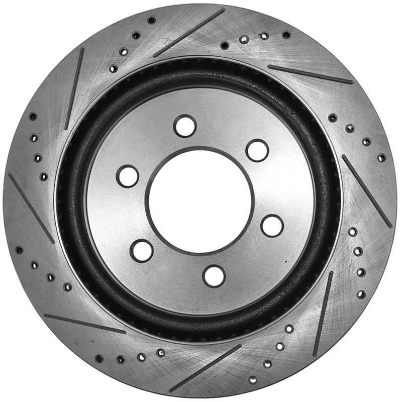Drilled Brake Rotor for Ford Expedition 18-21 F-150 Lincoln Navigator Rear Pair gallery
