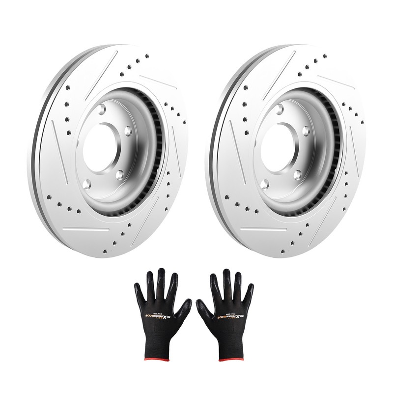 2x 11.65 in Front Drilled&Slotted Brake Rotors For Nissan Altima 2007-25 S-31464