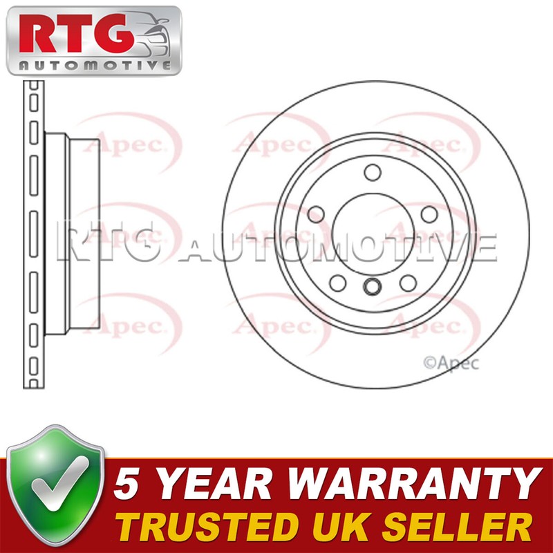Rear 1x Brake Disc Fits BMW 1 Series 2007-2013 2.0 D 34216778049