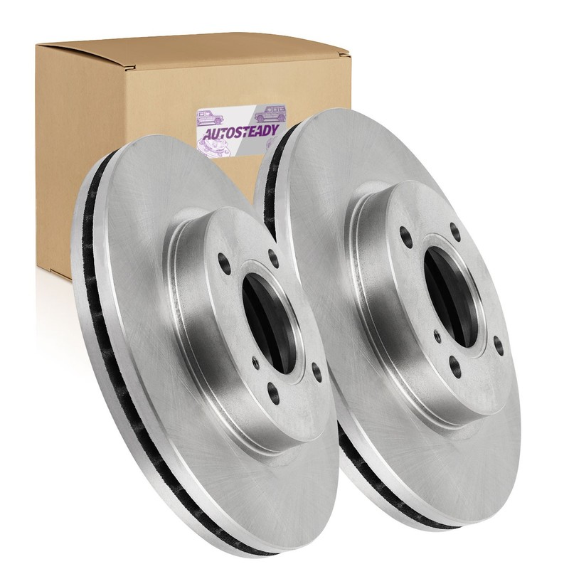 10.15" (258mm) Front Vented Brake Rotors for Ford Fiesta 2011 2012 2013 - 2019 gallery