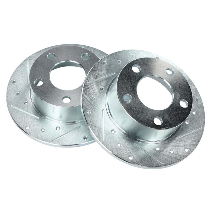 2-Wheel Set Brake Discs Rear 2WD for VW Sedan Volkswagen Passat Audi A6 Quattro