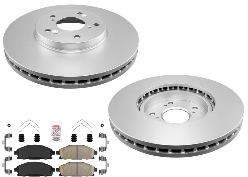 Front Coated Disc Brake Rotors & Ceramic Pads Fits Acura MDX 2003 2004 2005 2006