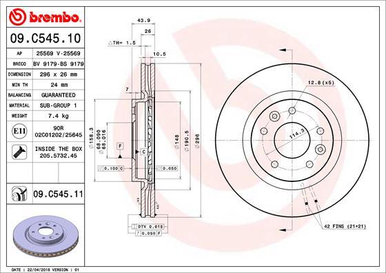 Fits Nissan Qashqai X-Trail Leaf Renault Kadjar MFD Front 2x Discs gallery