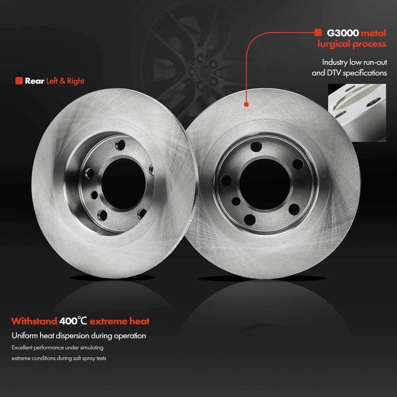 6pcs New Rear Disc Brake Rotors +Ceramic Brake Pads for Mini R61 Cooper Paceman gallery